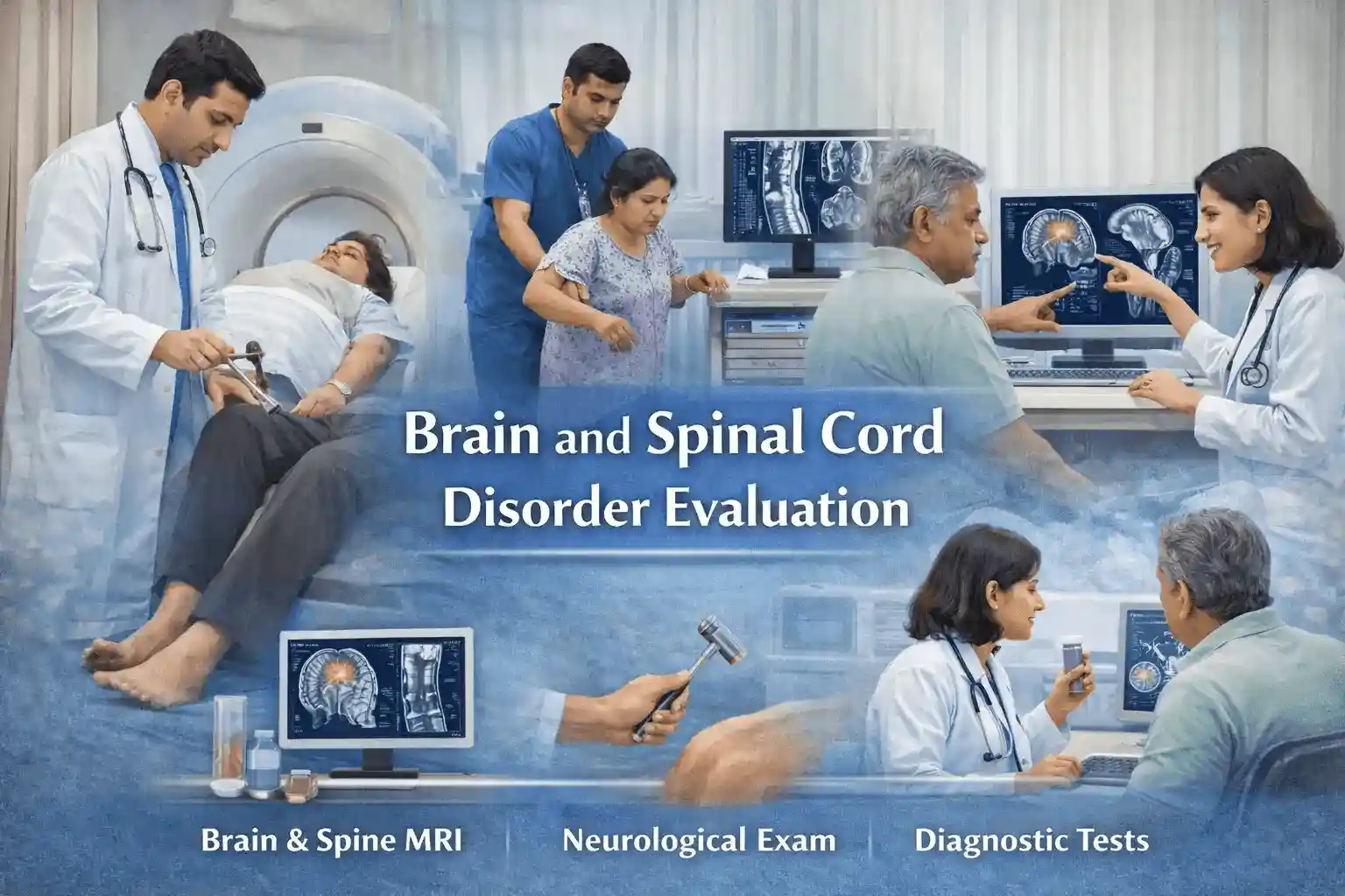 Brain and spinal cord disorder evaluation